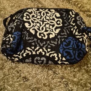 Vera Bradley Black and Blue Cosmetic Bag